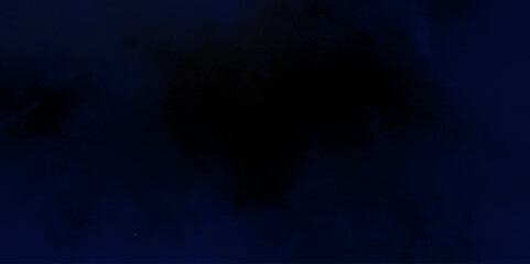 Abstract dark blue watercolor cloudiness, mist, or smog background. Dark navy blue sky with black background and blurred pattern. Vivid textured aquarelle painted art design background.
