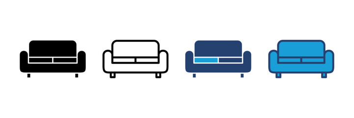 Sofa icon vector. sofa icon illustration