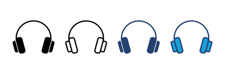 Headphone icon vector. Headvector icon symbols