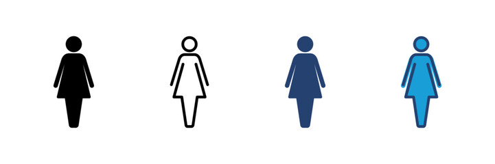 Fototapeta premium Female icon vector. woman icon vector