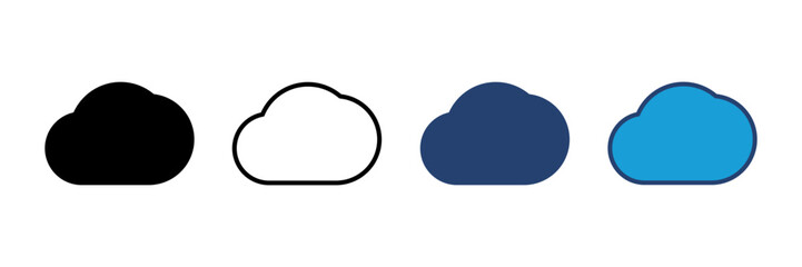 cloud icon vector. cloud vector icon