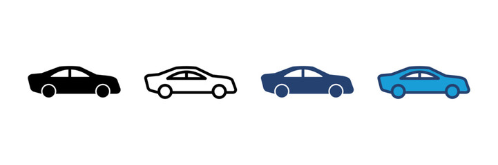 Car icon vector. car vector icon. small sedan