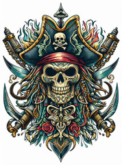 TRIBAL TATOO トライバル タトゥ 刺青 和柄 ドクロ 海賊 インディアン