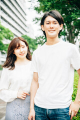 Obraz premium 若いカップル 