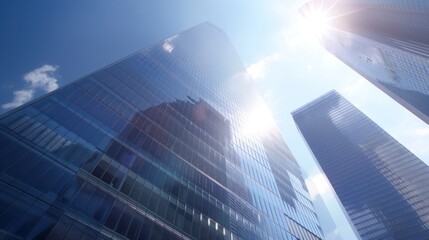 Modern Cityscape with Skyscrapers
