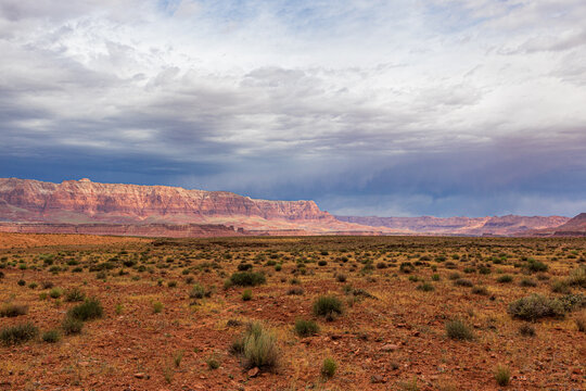 Vermillion Cliffs seen from Scenic Highway 89A in Arizona.