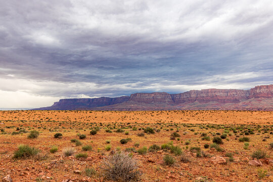 Vermillion Cliffs seen from Scenic Highway 89A in Arizona.