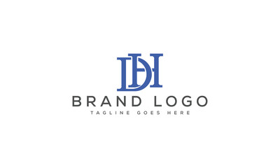 letter DH logo design vector template design for brand.