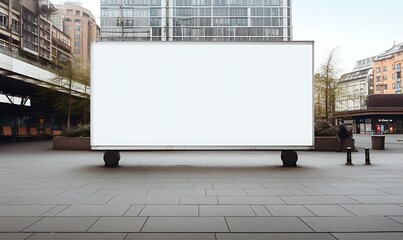 Fototapeta premium Blank Billboard Advertisement Cityscape Urban Design