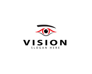 Eye tech logo design. Global vision logotype design graphic symbol icon vector.