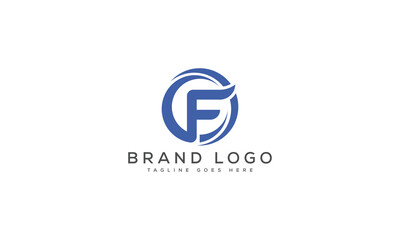 letter F logo design vector template design for brand.