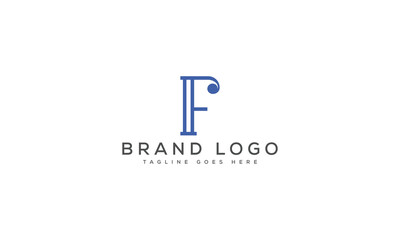 letter F logo design vector template design for brand.