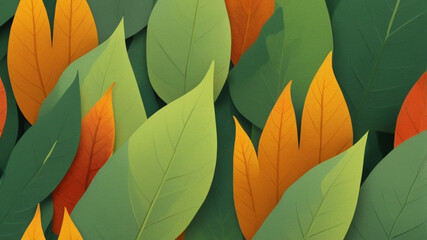 pattern with leaves