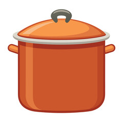 Large pot vector illustration isolated on a white background