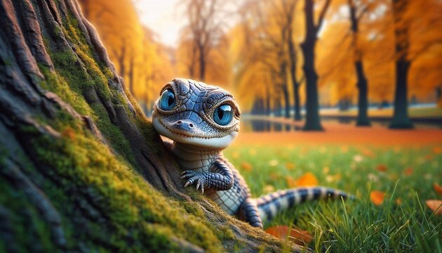 Krokodil hintern Baum