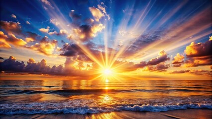 Obraz premium Stimulate enthusiasm and creativity with warm colors and sunlight