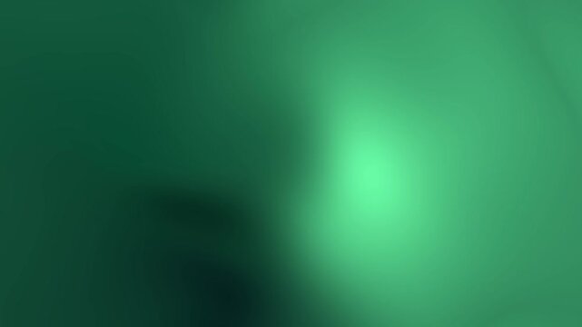 abstract glowing green gradient background looping animation for background. Moving abstract  green blurred background