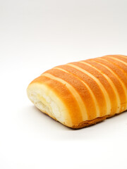 Bread roll isolated on white background