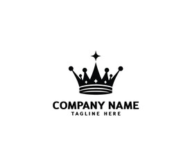 Vector abstract crown logo design. kings crown vector logo. Modern element sign. Royal luxury symbol