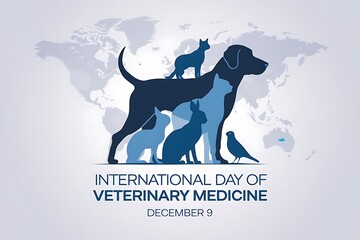 International Day of Veterinary Medicine animal silhouettes celebrating veterinary care worldwide

