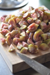 I used figs to make a jam for the breakfast.