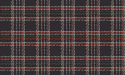 Obraz premium Plaid fabric pattern, black, gray, red, seamless for textiles, and for designing everyday clothes, skirts, pants or decorative fabrics. Vector illustration.