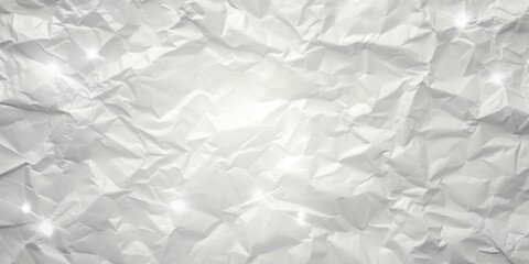 Fototapeta premium A Crumpled White Paper Texture With A Slight Sheen, Creating A Distinctive Abstract Background