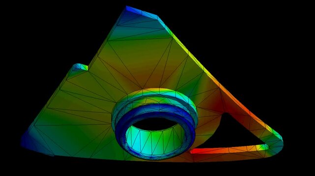 Mechanic simulation engineering - Stress and breakpoint analysis of Mechanical part under force and moment conditions