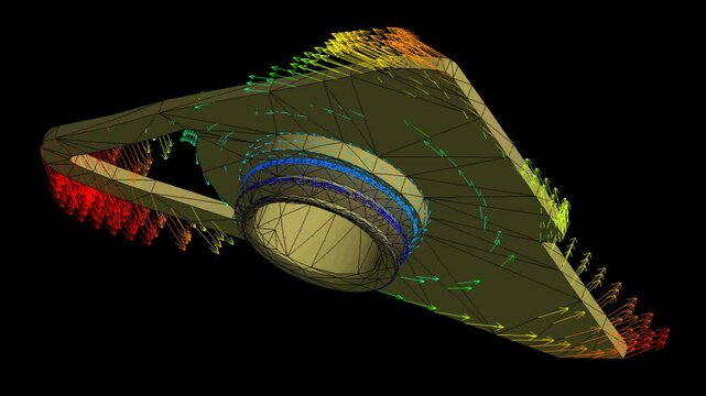 Mechanic simulation engineering - Stress and breakpoint analysis of Mechanical part under force and moment conditions