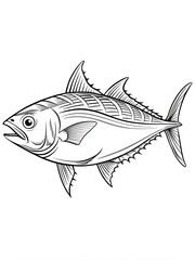 Fototapeta premium Adorable animals starting with the letter A in a fun, creative style for coloring books