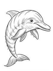 Fototapeta premium Adorable animals starting with the letter A in a fun, creative style for coloring books