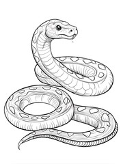 Fototapeta premium Adorable animals starting with the letter A in a fun, creative style for coloring books