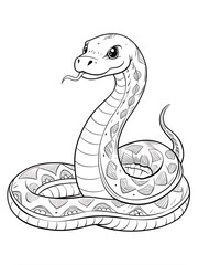 Fototapeta premium Adorable animals starting with the letter A in a fun, creative style for coloring books