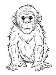 Obraz premium Adorable animals starting with the letter A in a fun, creative style for coloring books