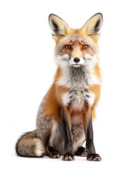 Fototapeta premium fox isolated on white background
