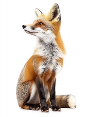 Obraz premium fox isolated on white background