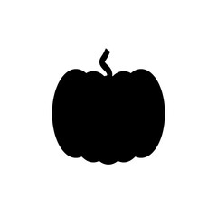 Pumpkin icon on white background. Vector illustration.