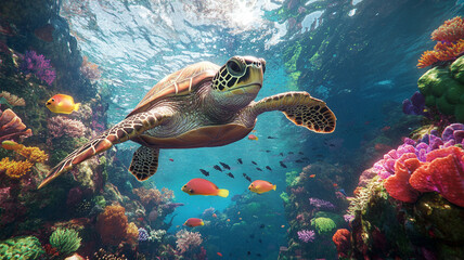 Fototapeta premium Sea turtle