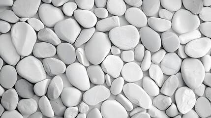 White pebbles texture