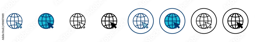 Wall mural web icon vector isolated on white background. website vector icon. internet world vector