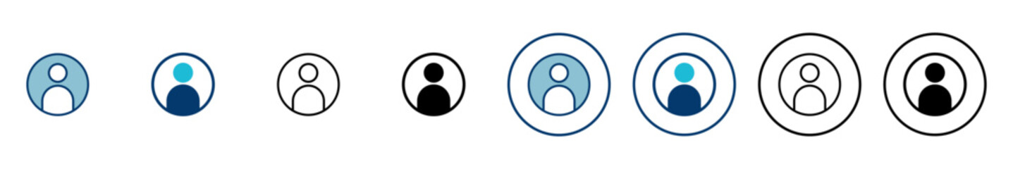 User Icon vector isolated on white background. person sign. people icon.