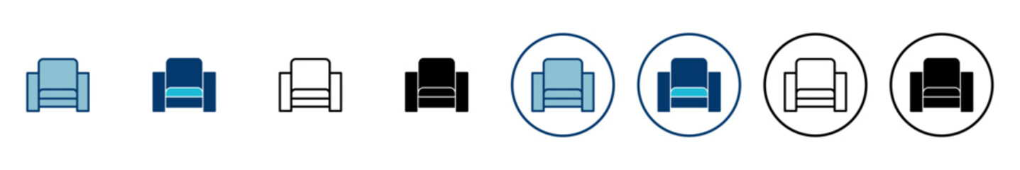 Sofa icon vector isolated on white background. sofa icon illustration. furniture