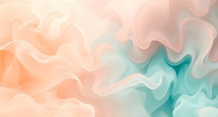 Obraz premium Blue and orange smokes swirling and flowing pattern abstract background 