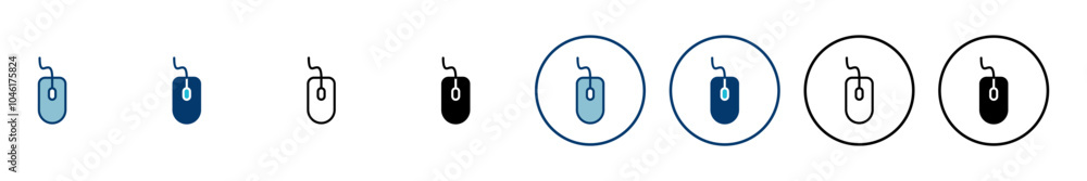 Aufkleber computer mouse icon vector isolated on white background. computer mouse vector icon