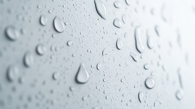 Drops of water on a color background