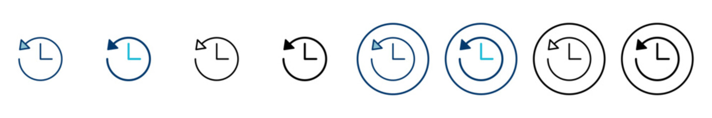 History icon vector isolated on white background. History vector icon