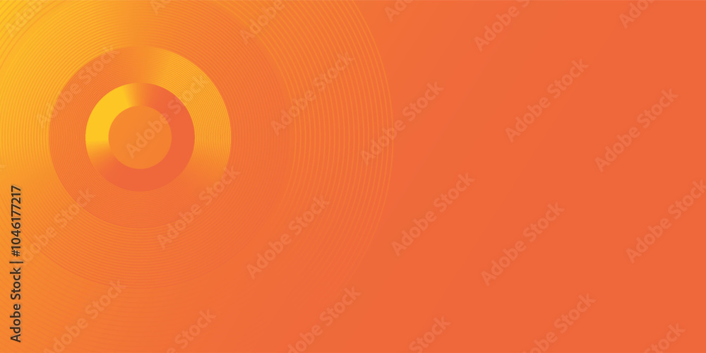 Poster abstract orange background with diagonal lines. dynamic shapes composition eps 10, modern circle lin