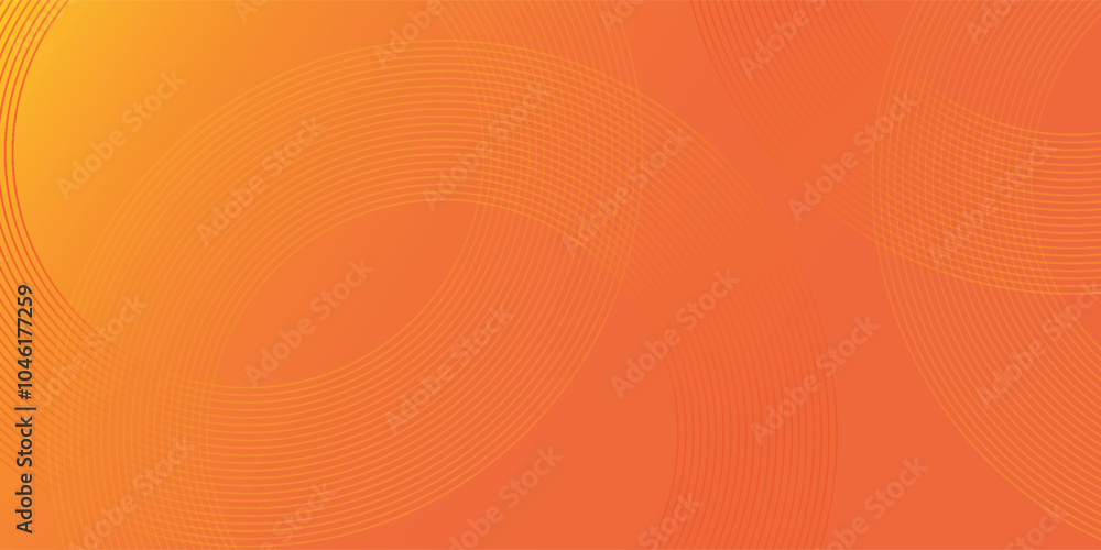 Poster abstract orange background with diagonal lines. dynamic shapes composition eps 10, modern circle lin