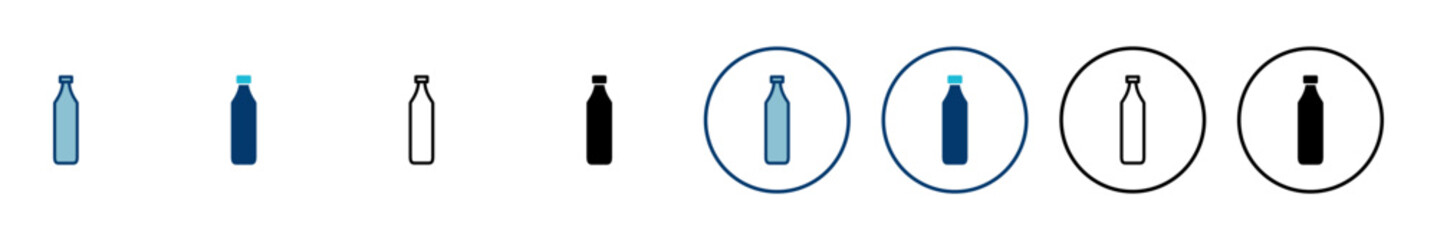 Bottle icon vector isolated on white background. Bottle vector icon