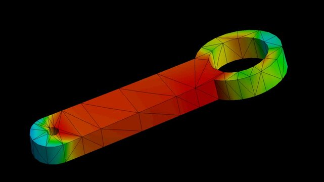 Mechanic simulation engineering - Stress and breakpoint analysis of Mechanical Connecting shaft under force and moment conditions
